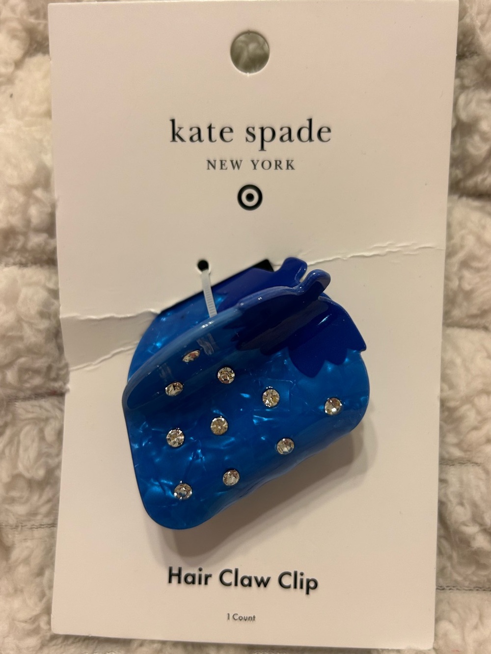 Kate Spade Target Collab New York Blue Rhinestone Hair Claw Clip Target Collab